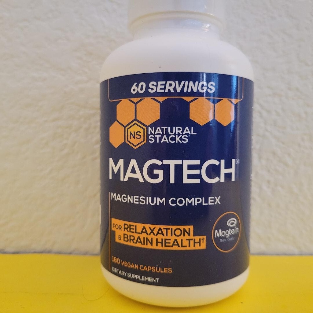 Natural Stacks MagTech Magnesium Complex 180 Vegan Capsules 60 Servings