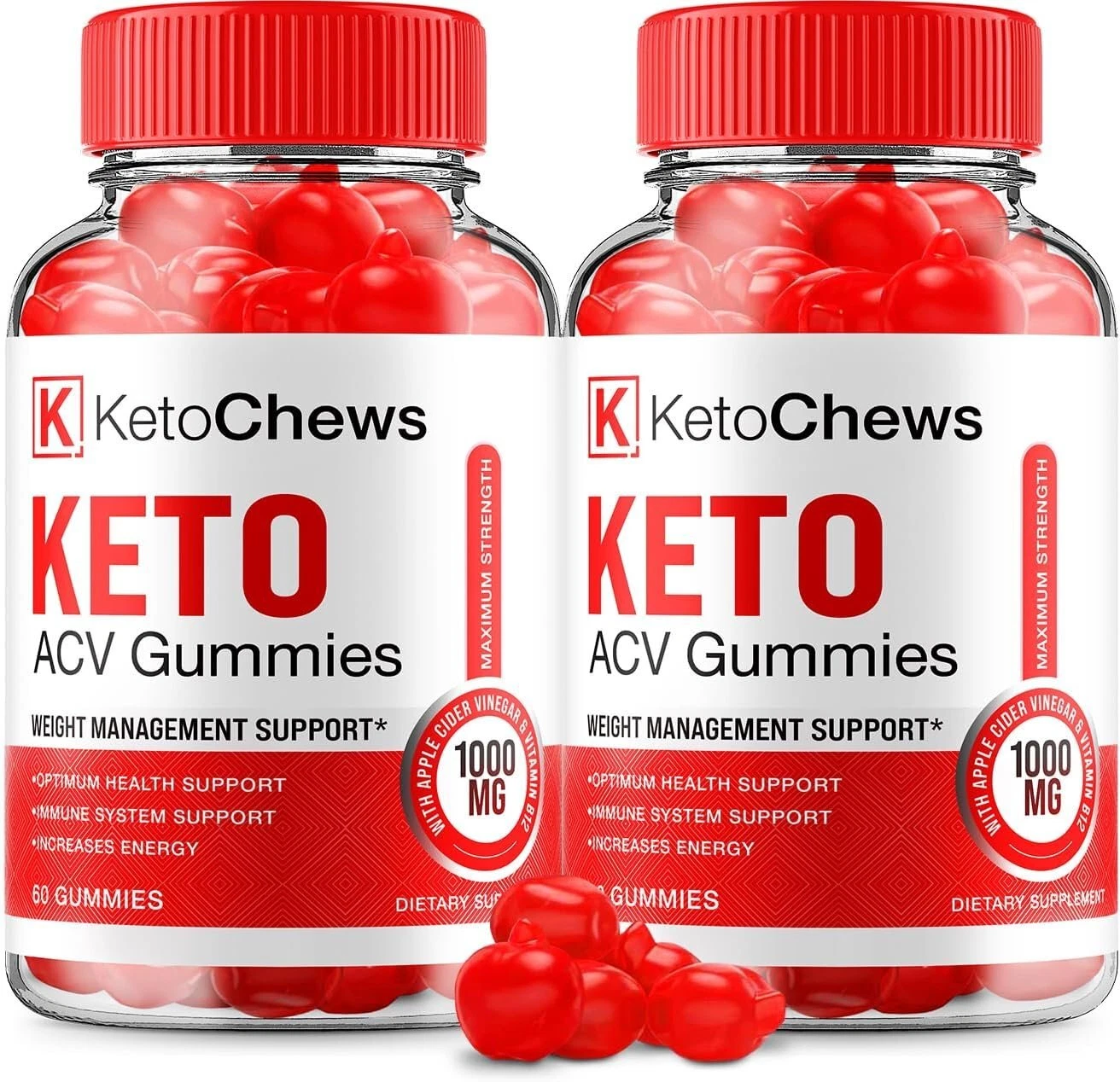 (2 Pack) Keto Chews ACV Gummies - Official - Keto Chews ACV Advanced Formula...