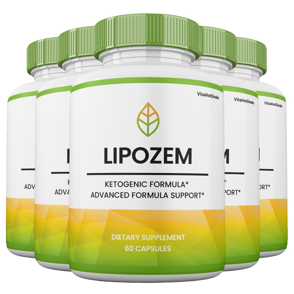 Lipozem Capsules, Maximum Strength, Lipozem Pills for Men and Women (5 Pack)