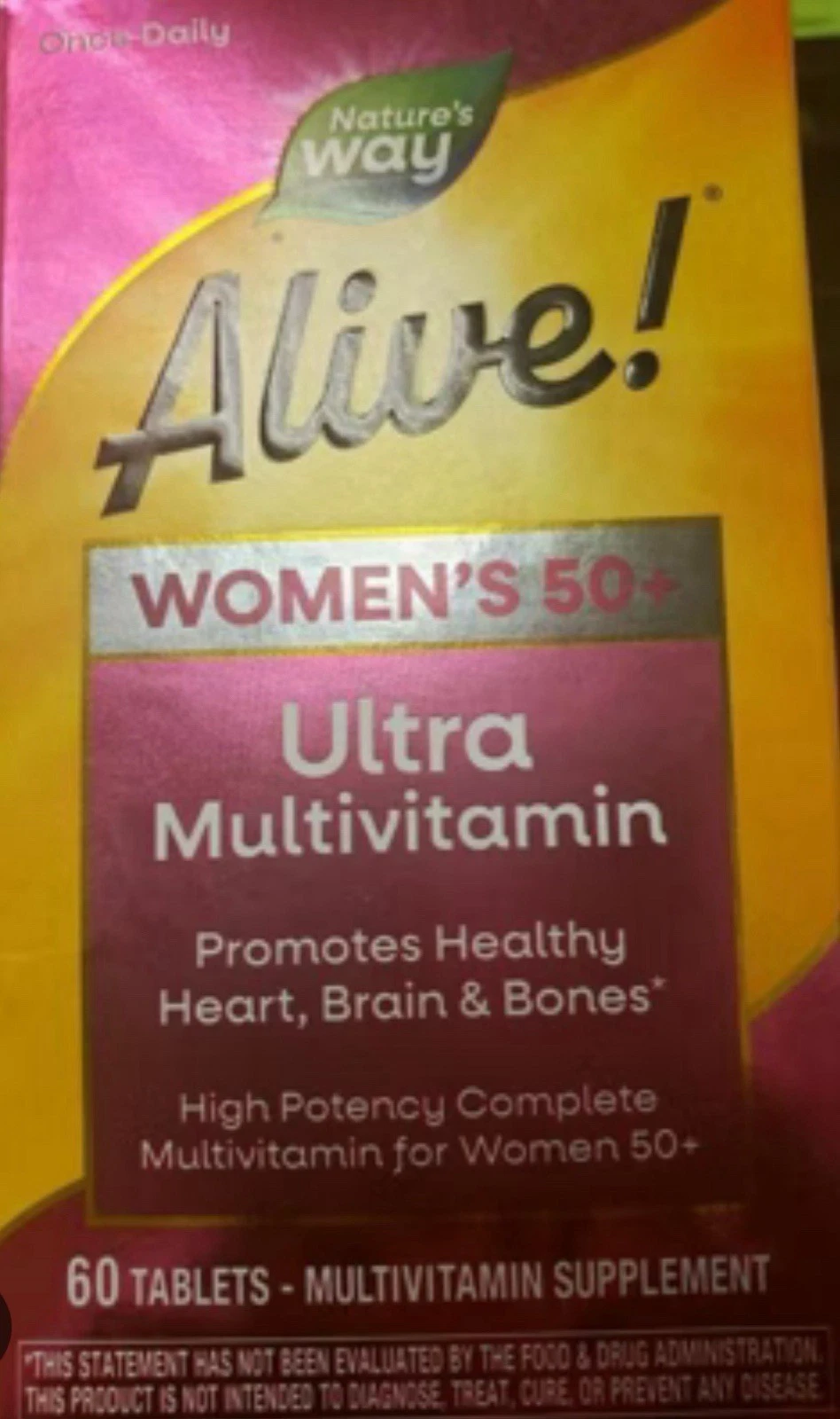 Nature’s Way Alive! Women’S 50+ Ultra Complete Multivitamin, High Potency