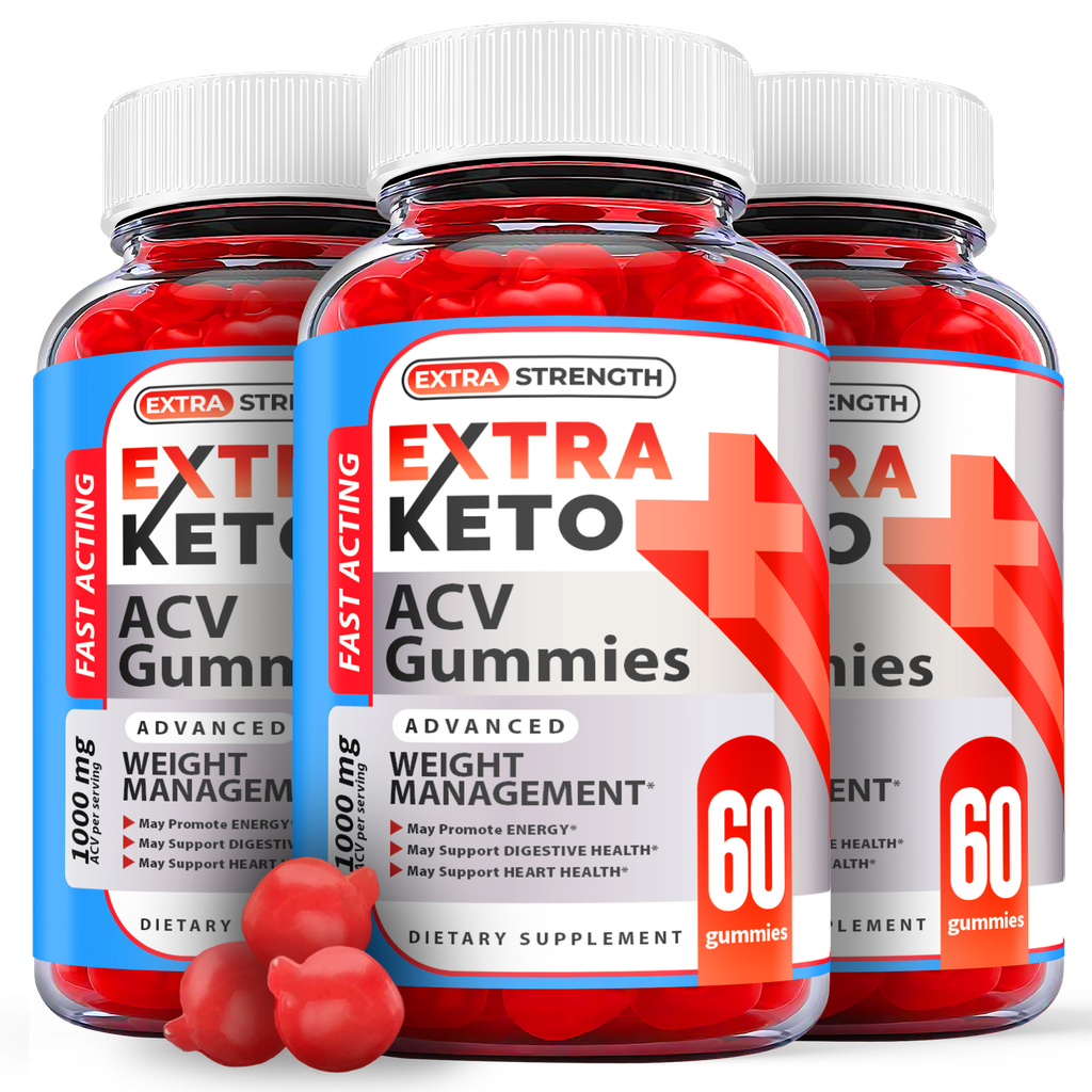 Extra Keto Gummies - Extra ACV Keto Gummys For Weight Loss ORIGINAL - 3 Pack