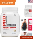 High-Calorie Vanilla Ice Cream Protein - GNC Pro Performance 40 oz Supplement