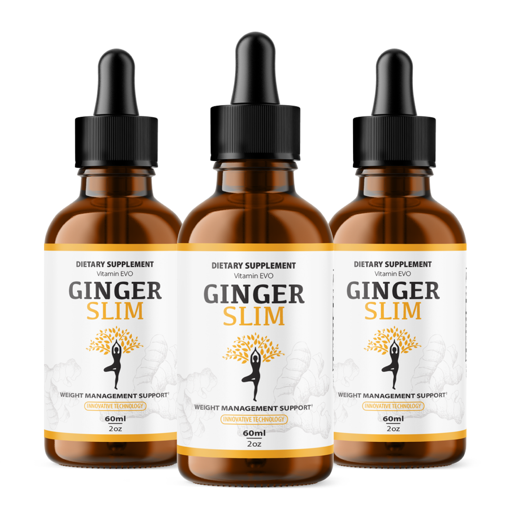 Ginger Slim Drops Weight Loss Drops to Support Fat Burning Liquid (90 Servings)