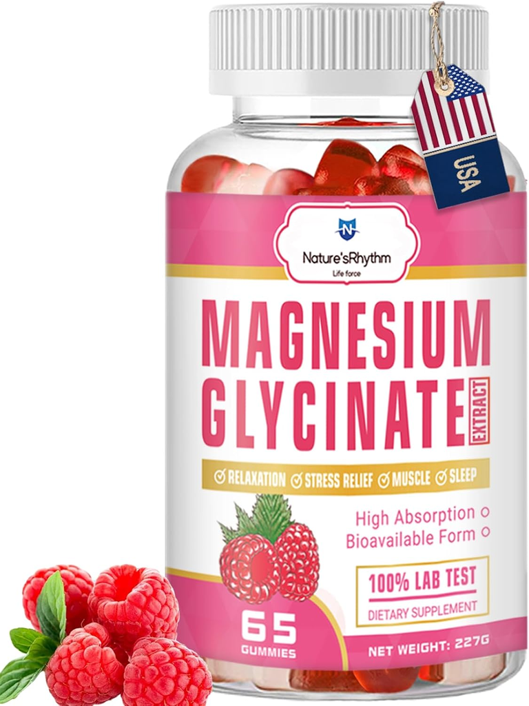 Nature‘S Rhythm Magnesium Gummies 500Mg - 65 Ct | Magnesium Glycinate Supplement