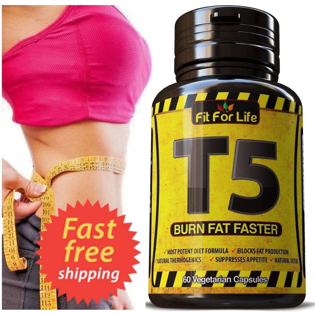 T5 Fat Burner Supplement Garcinia Cambogia Weight Loss Pills Diet Natural Detox