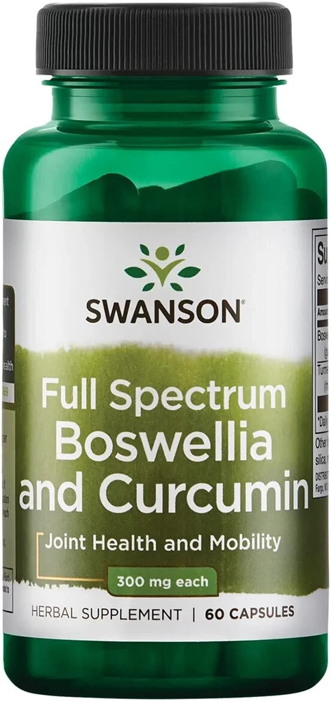 Full Spectrum Boswellia and Curcumin 60 Capsules Joint Liver Health Exp. 2027