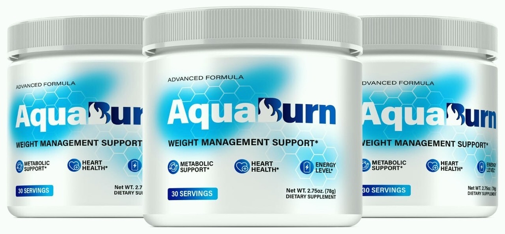 (3 Pack) AquaBurn Advanced Weight Loss Powder for Energy & Fat Burning