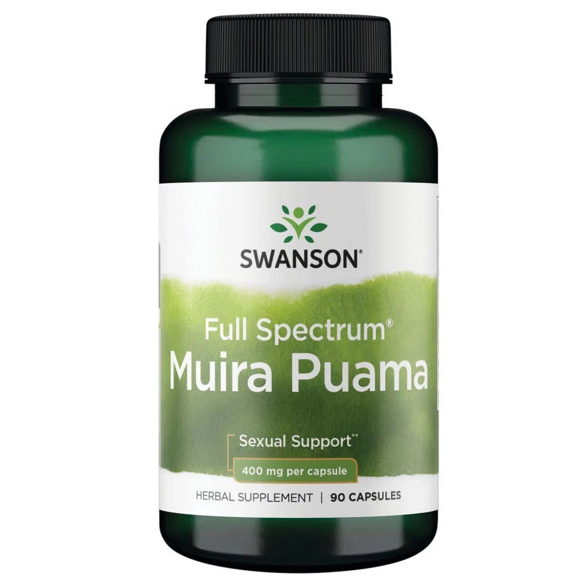 Swanson Full-Spectrum Muira Puama Root Capsules, 400 mg, 90 Count