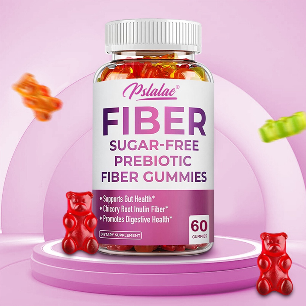 Sugar-Free Prebiotic Fiber Gummies - Lower Cholesterol, Digestive Healthy