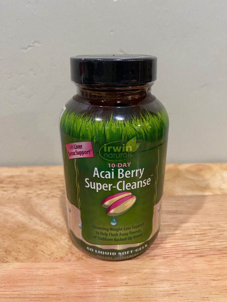 10 Day Acia Berry Super-cleanse. Rid your body of toxins. Brand new. 60 tabs.