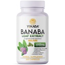 250 Capsules BANABA Leaf Extract 5000mg Corosolic Acid 3.8mg Lagerstroemia