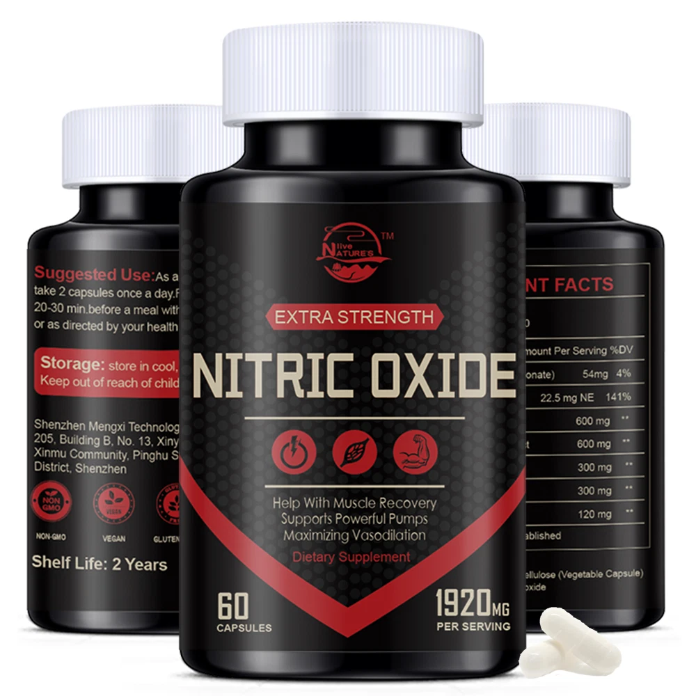 Nitric Oxide Booster Supplement, Extra Strength L Arginine & L Citrulline Muscle