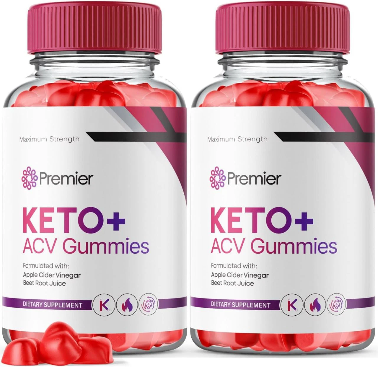 (2 Pack)Premier Keto ACV Gummies, Premier Keto Gummies Weight Loss - 120 Gummies