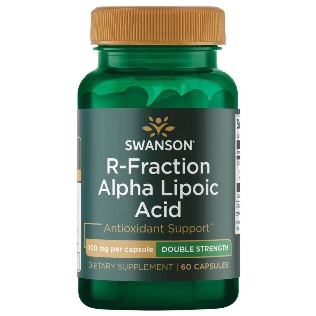 Swanson R-Fraction Alpha Lipoic Acid - Double Strength 100 mg 60 Capsules