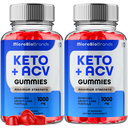 Microbio Keto ACV Gummies Maximum Strength Weight Loss Support (2 Pack)