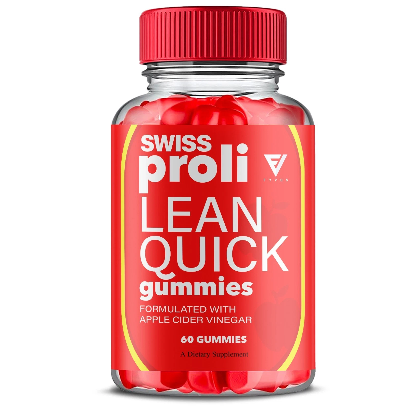Swiss Proli Lean Quick Keto Gummy, SwissProli ACV Formula (60 Gummies)