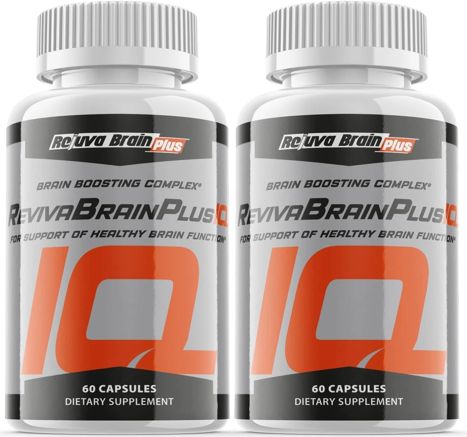 (2 Pack) Brain Plus IQ Supplement Pills - Brain Productivity Support - 120 Caps