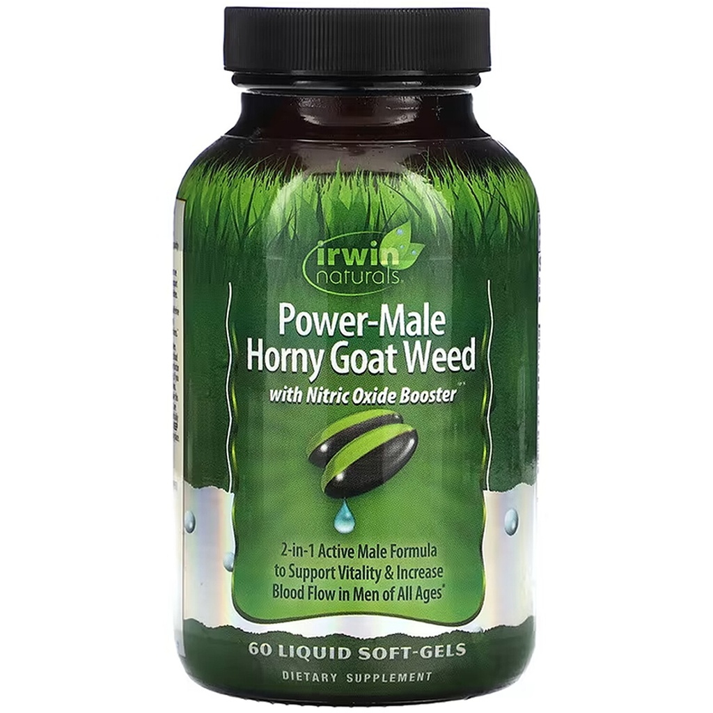 Irwin Natural Power-Male Horny Goat Weed, 60 Softgels