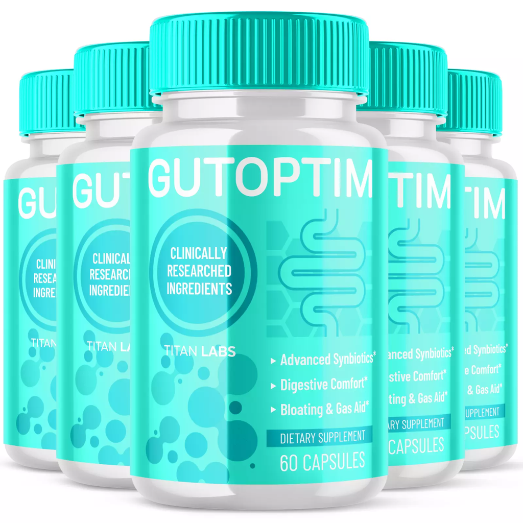 Gutoptim Probiotic Gut Health - Boosts Digestion, Relieves Bloating (5 Pack)