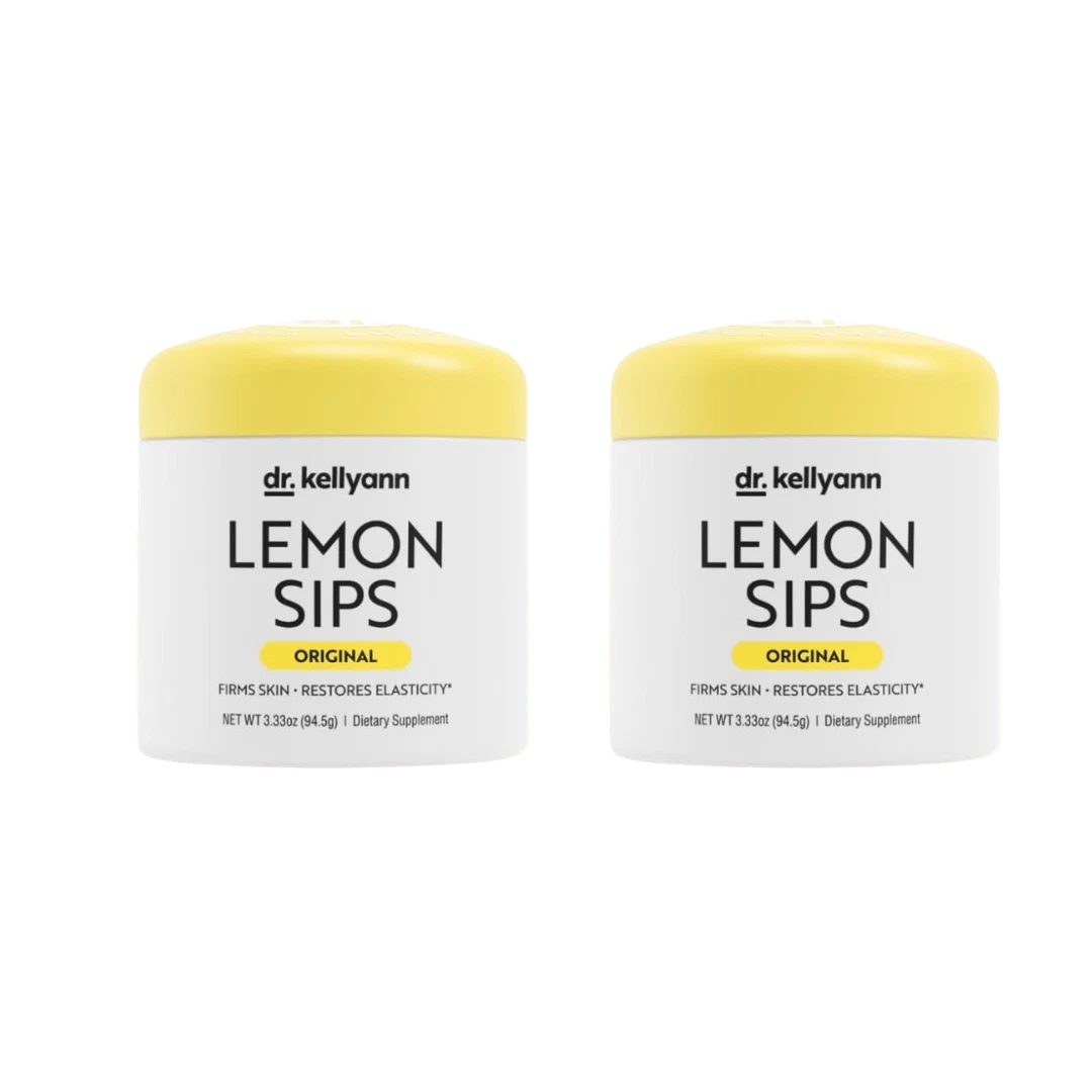 Dr. Kellyann Lemon Sips – Hydrating Citrus Drink Mix (21 Servings) ***2 PACK***