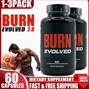 1-3PCS Burn Evolved 2.0 Thermogenic Fat Burner 60 Caps Natural Formulation