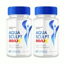 2-Pack Aqua Sculpt Max Weight Loss Support, AquaSculpt Max Strength 120 Capsules
