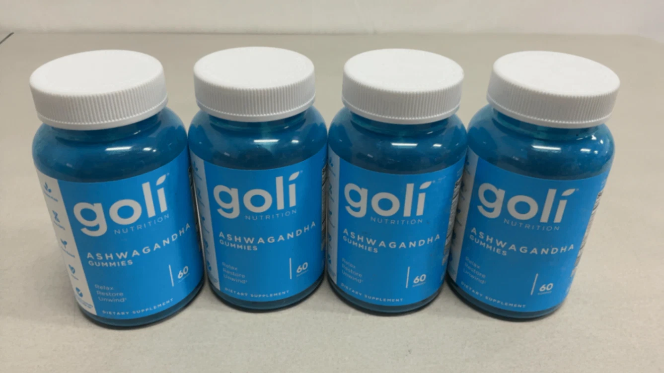 Goli Ashwagandha and Vitamin D Gummy 60 Count 4 pk