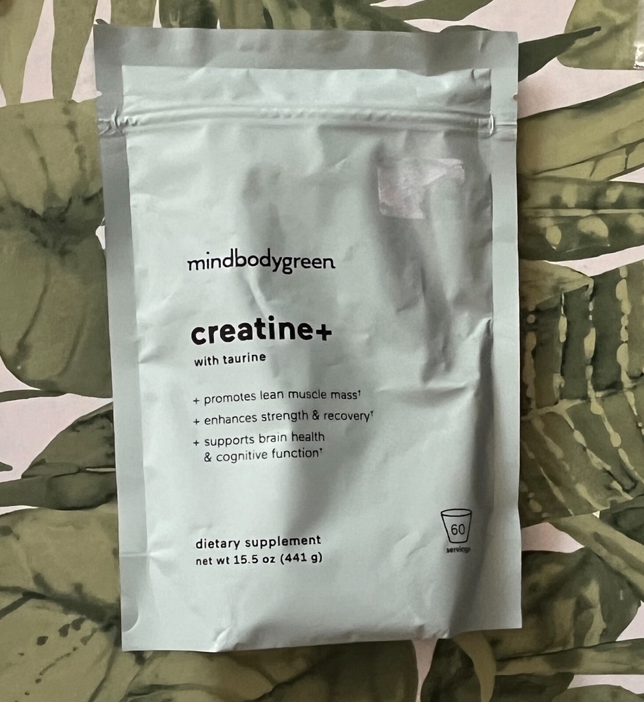 Mindbodygreen Creatine + With Taurine 15.5 oz 60 servings powder