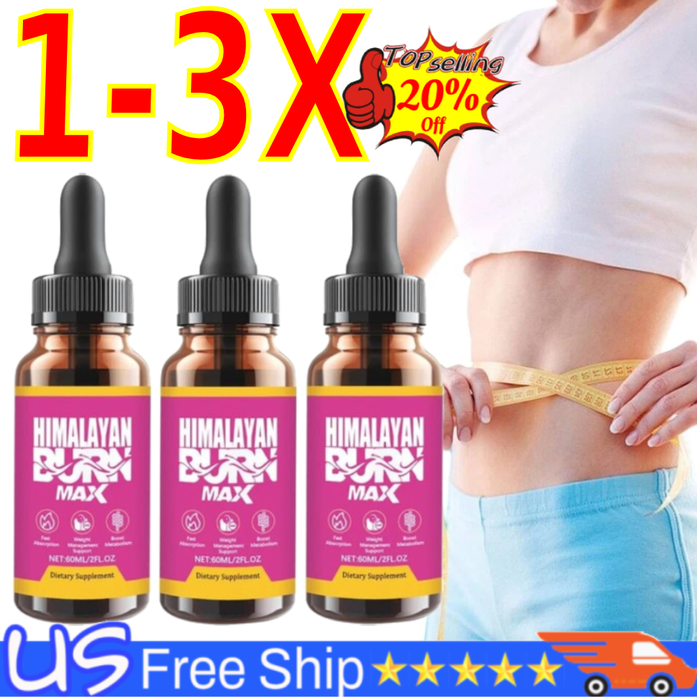 Himalayan Burn Max Advanced Liquid Drop Supplement 60ML / 2 FL.OZ NEW~