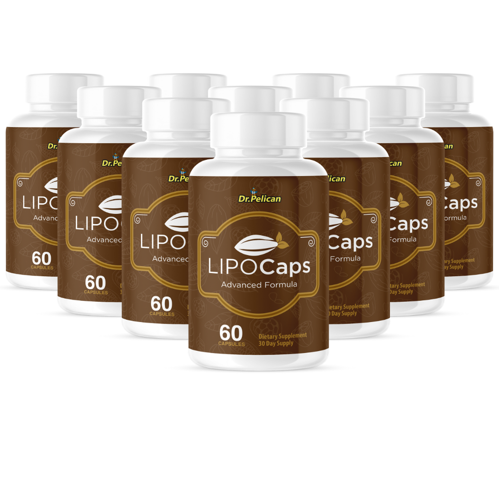LipoCaps- Keto & Weight Support- 10 Bottles- 600 Capsules