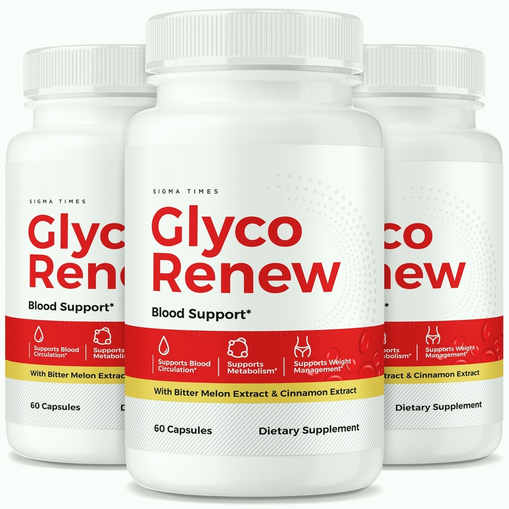 (3 Pack) Glyco Renew Advanced Blood Support Pills for Healthy Blood Sugar Levels