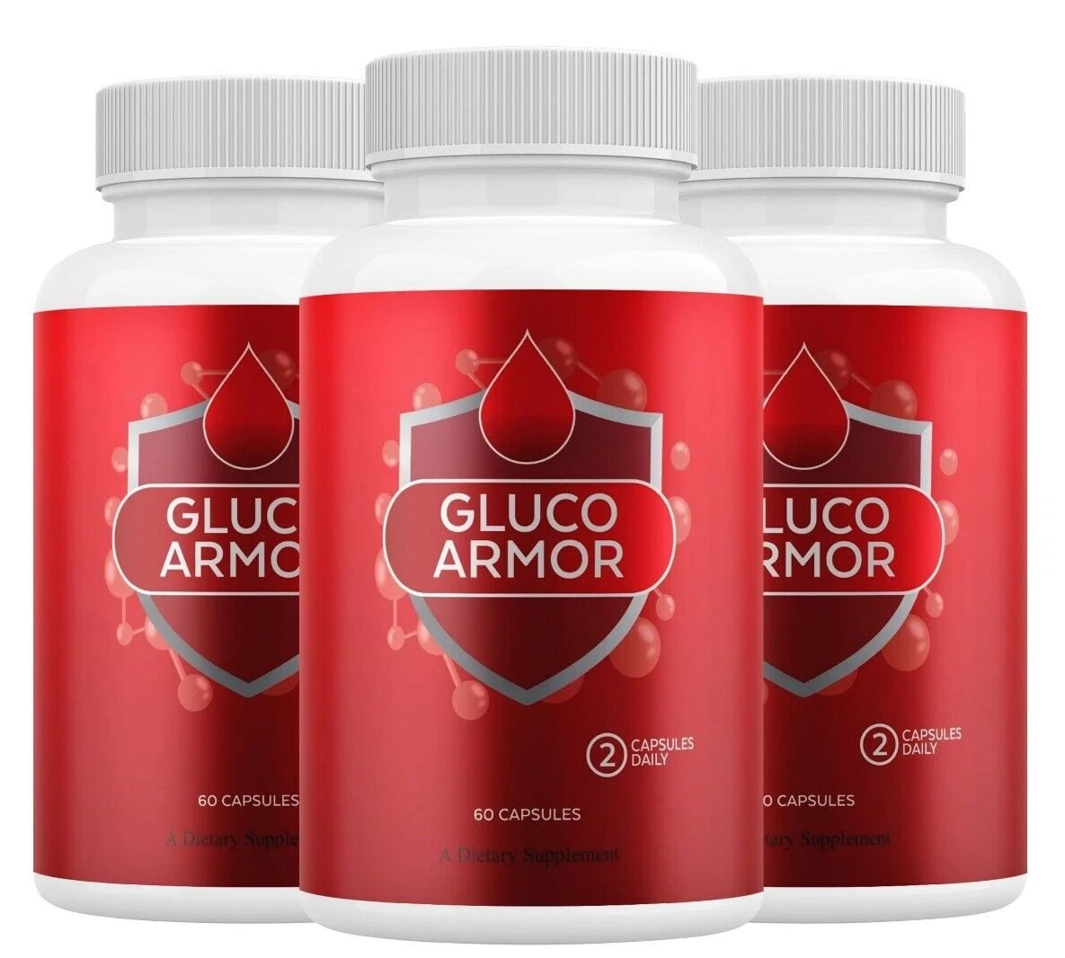 Gluco Armor Advanced Blood Support Natural Glyco Formula Supplement ( 3 Pack )