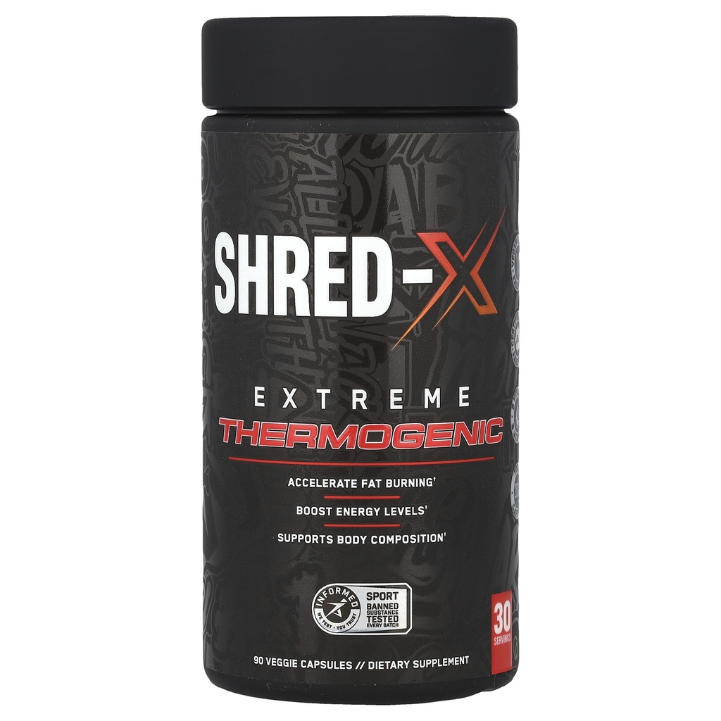 Shred-X, Extreme Thermogenic, 90 Veggie Capsules