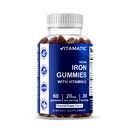 Vitamatic Iron Gummies Supplement for Women & Men 20mg Serving 60 Vegan Gummies