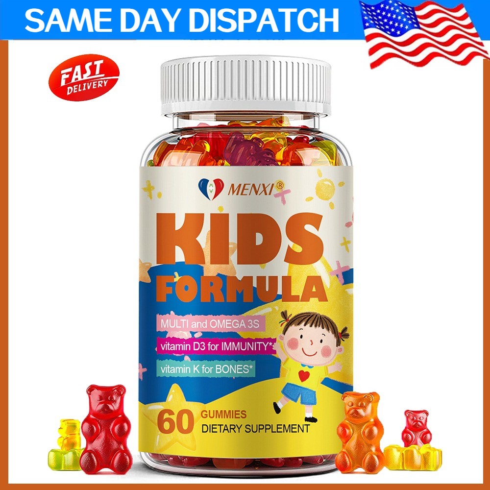 Kids Multivitamin Gummies -Daily Vitamins for Kids, Vitamin C, D3 & Zinc Support