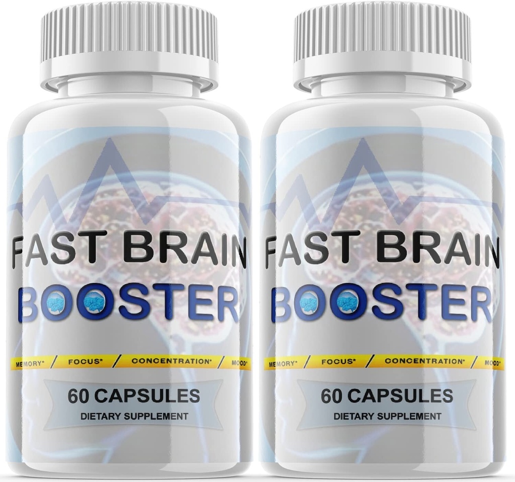 2 - Fast Brain Booster - Nootropic Supplement For Brain Productivity - 120 Pills