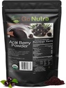 Acai Powder Organic Pure Freeze Dried Organic Acai Berry - 1 lb Bag - Go Nutra
