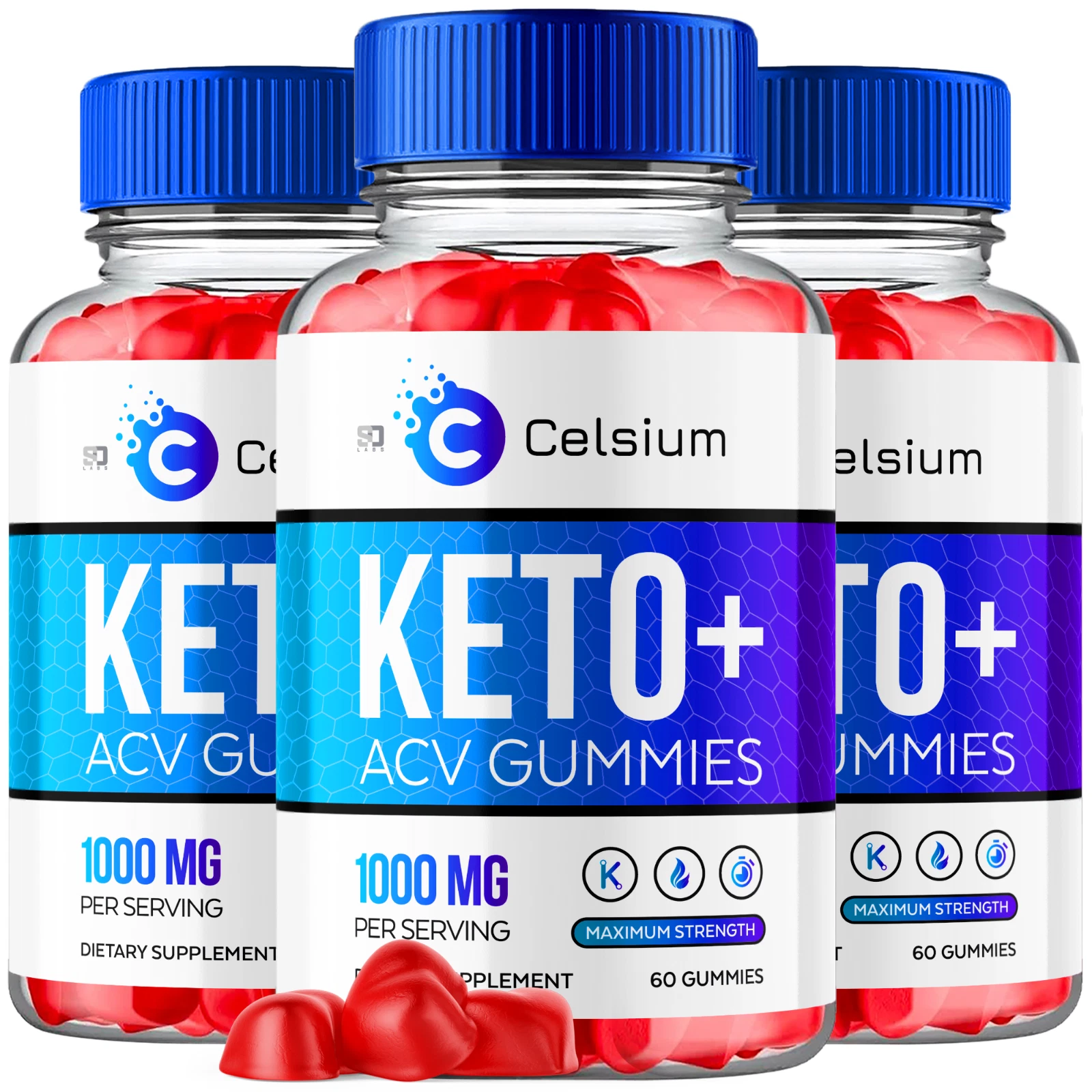 (3 Pack) Celsium Keto ACV, Celsium Keto ACV Gummies Weight Loss (180 Gummies)