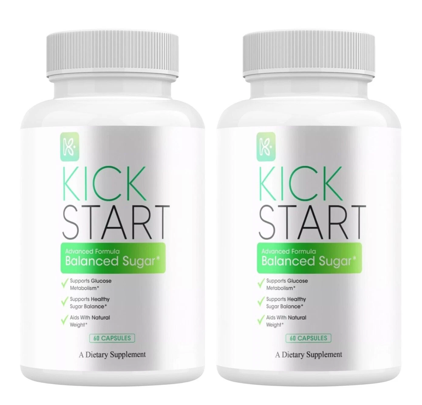 (2 Pack) Kick Start Blood Capsules, KickStart Balanced Sugar Supplement Pills