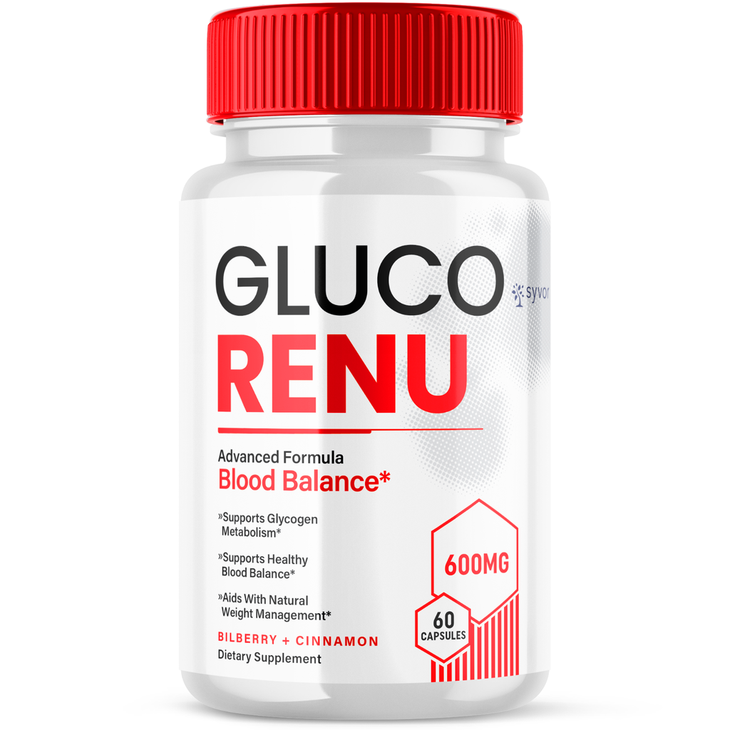 Gluco Renu Renew Advanced Formula Blood Support Balance Supplement 60 Capsules