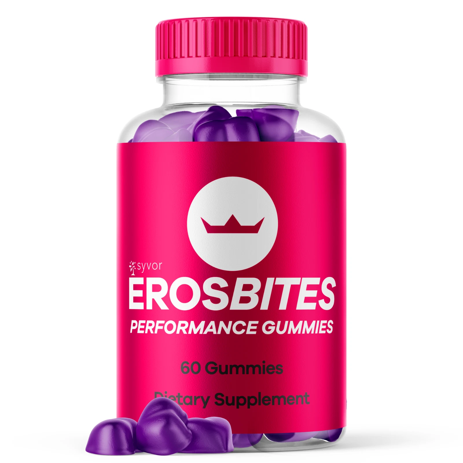 Eros Bites Gummies for Men Max Strength Formula Vitamin Supplement 60 Gummies