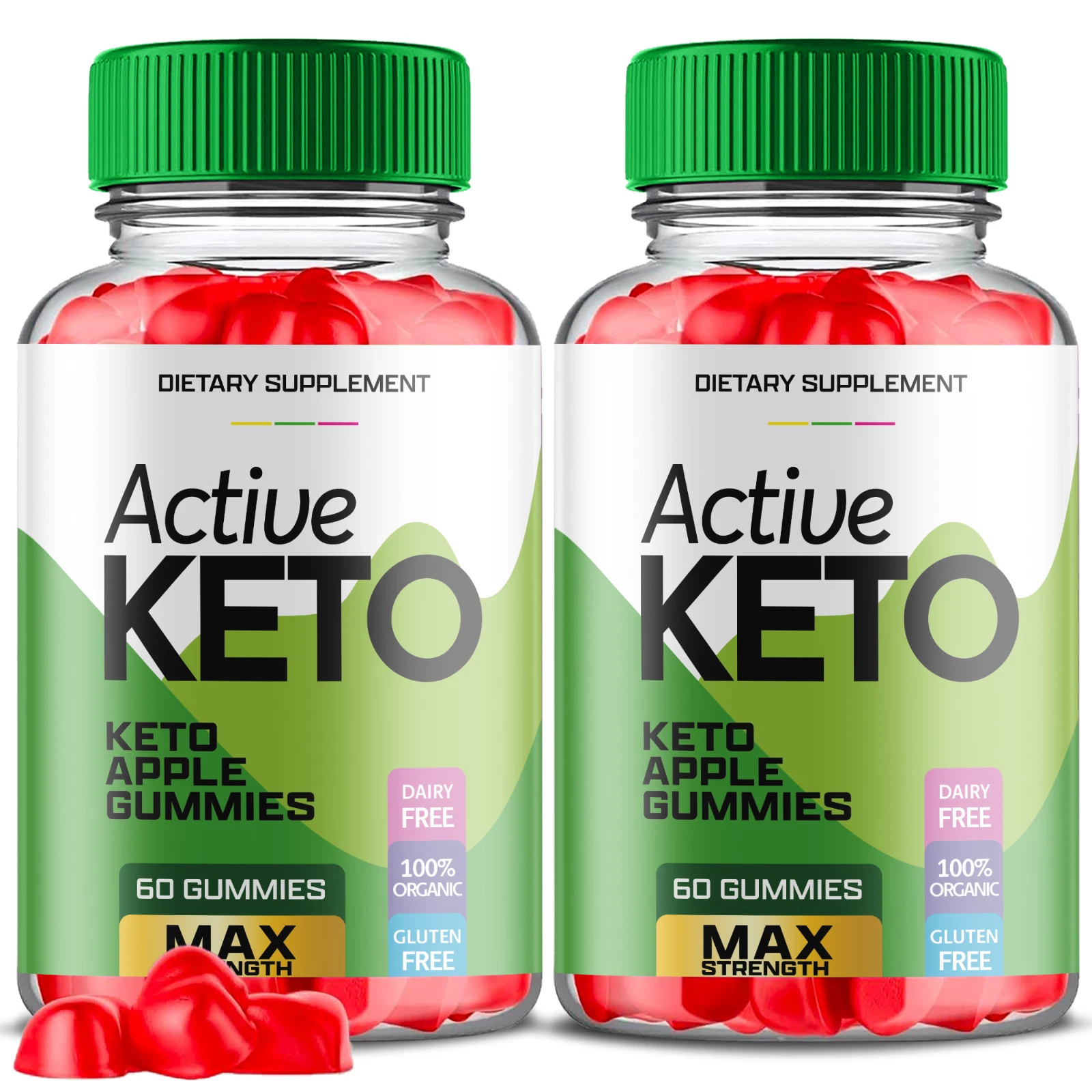 (2 Pack) Active Keto Gummies, Active Keto Weight Loss Gummies (120 Gummies)