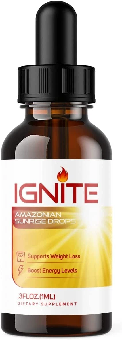 1-Ignite Amazonian Sunrise Drops, Weight Loss, Fat Burner, Appetite Suppressant