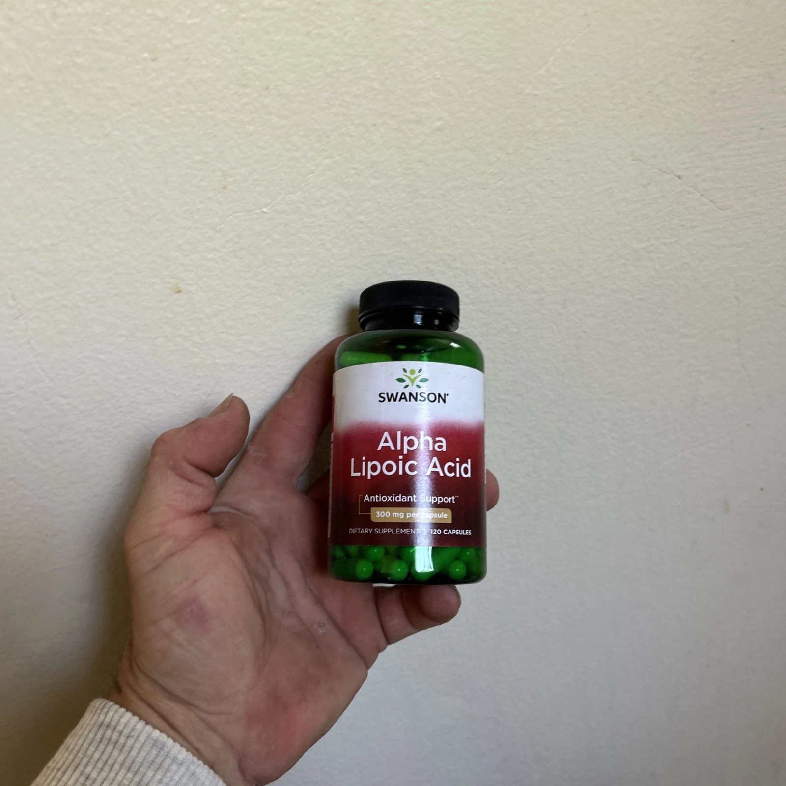 Swanson Alpha Lipoic Acid Capsules, 300 mg, 120 Count