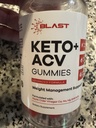Blast Keto ACV Advanced Weight Support Burns Fat 30 Count Gummies Exp 02/27
