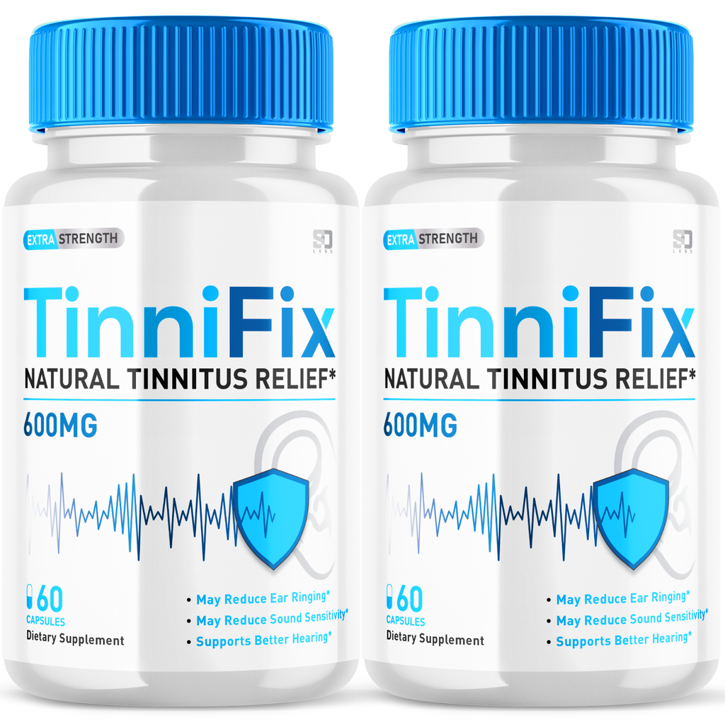 TinniFix Pills For Advanced Ear Health Support & Tinnitus Relief 120 Capsules