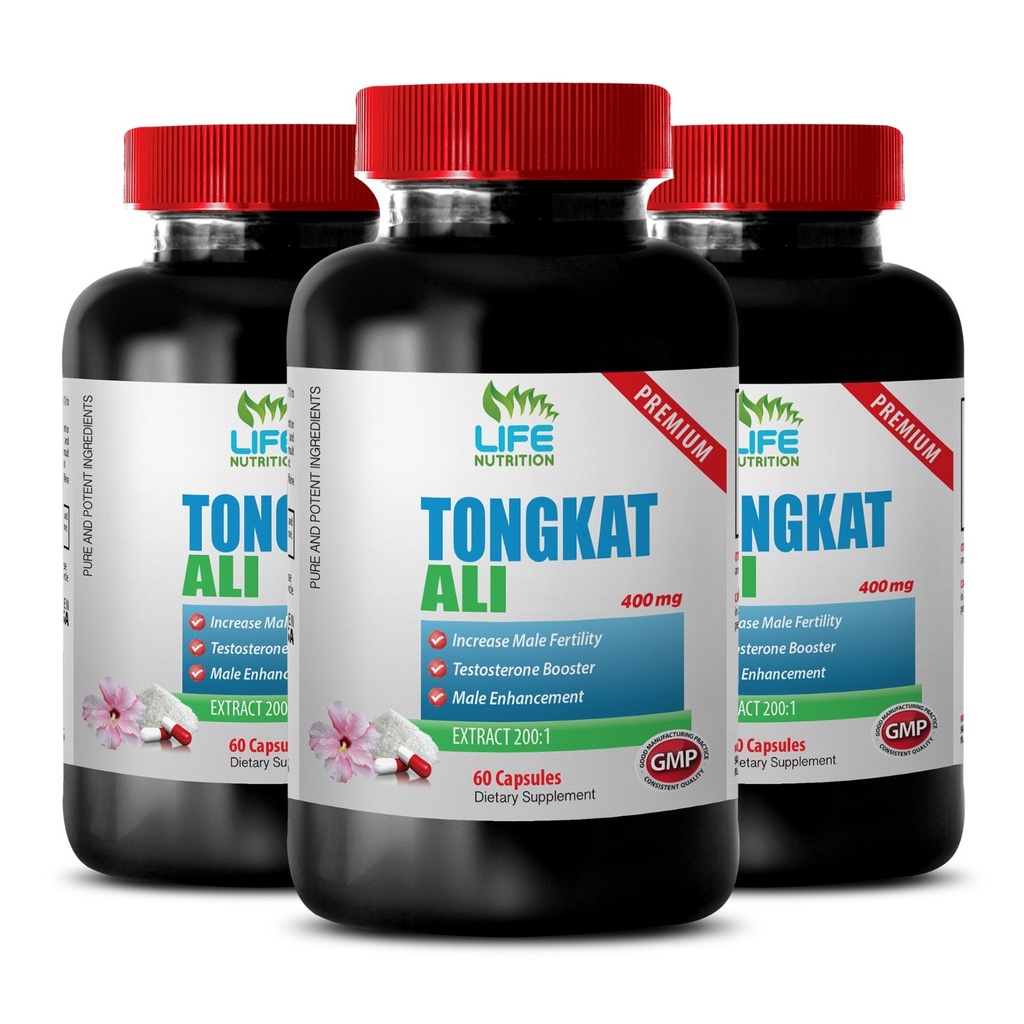 Testosterone Booster - Tongkat 200:1 400mg - Increased Sex Performance 3B