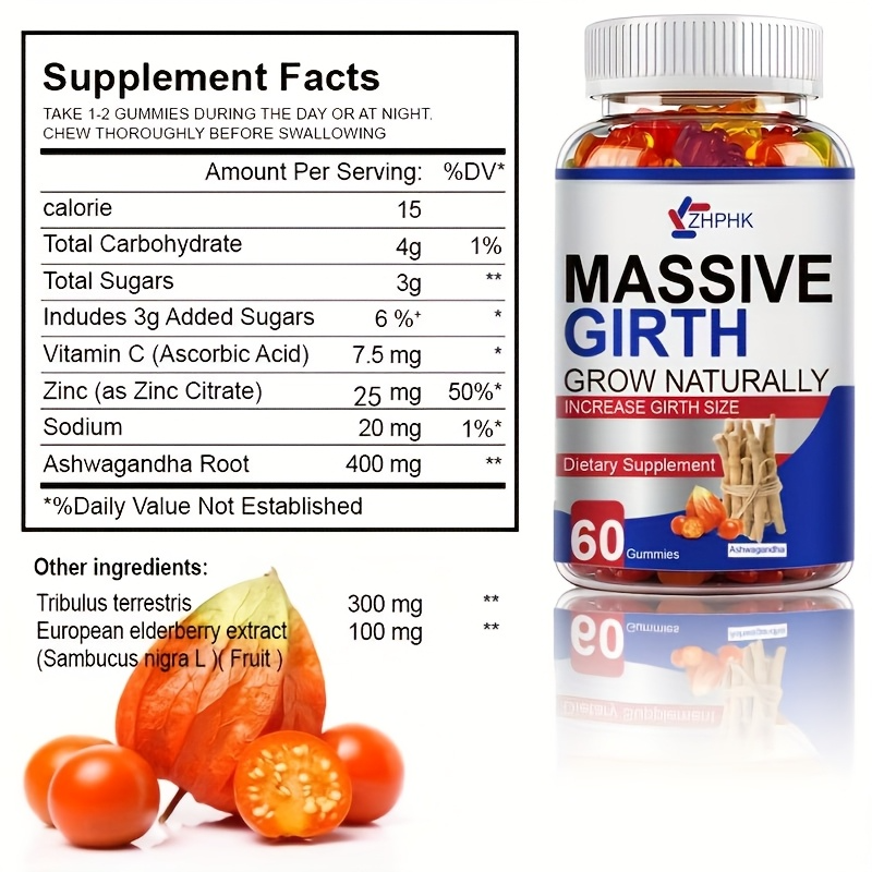 Men's Gummies, Premium Active Formula, Visible Change, for Men's And Women's Wel